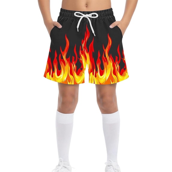 LEKWK Boys Swim Trunks Quick Dry Elastic High Waist Printed Board Shorts Drawstring Loose Comfy Bathing Suit Summer Athletic Vacation Beachwear Size 4-15Y