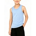 thumbnail image 1 of LEKWK Boys Tank Tops Kids Sleeveless Ribbed Soft Undershirts Crewneck Loose Fit Workout Basic T-Shirts Summer Athletic Casual Fashion Clothing Size 1-13, 1 of 6