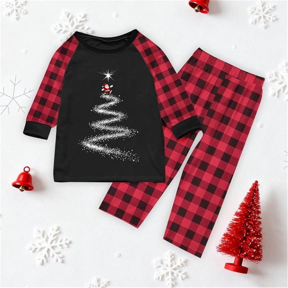 LEKWK Christmas Pajamas Matching Christmas Pajamas for Couples Family Xmas Pajamas Matching Sets Men Christmas Pajamas Pijamas Navideñas Christmas Family Pjstopa and Pants Outfits