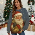 thumbnail image 1 of LEKWK Christmas Womens Sweatshirt Fashion Xmas Holiday Party Tops Dressy Casual Cute Graphic Shirts Long Sleeve Crewneck Blouses Going Out Outfits, 1 of 7