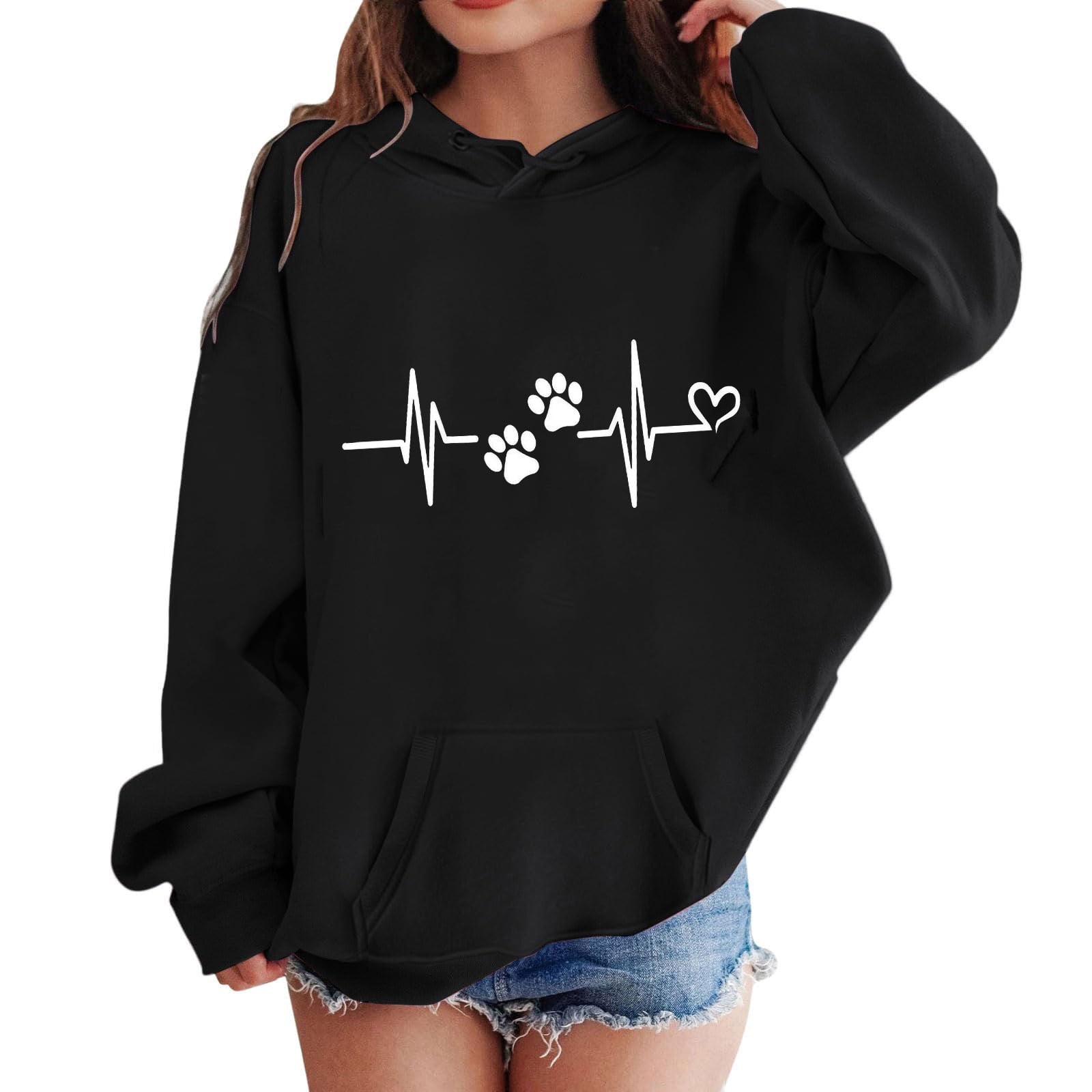 LEKWK Clothes for Kids Crewneck Sweatshirts Girl Oversized Tunic Pullover Soft Girls Sweaters Size 10-12 Graphic Hoodies for Teen Girls Y2K Ropa de Mujer