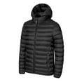 thumbnail image 1 of LEKWK Down Coat Men Thick Zip Up Puffer Jackets Quilted Padded Hooded Lightweight Warm Winter Coat Puffy Coats with Pockets Plus Size Outerwear, Black 2XL, 1 of 7