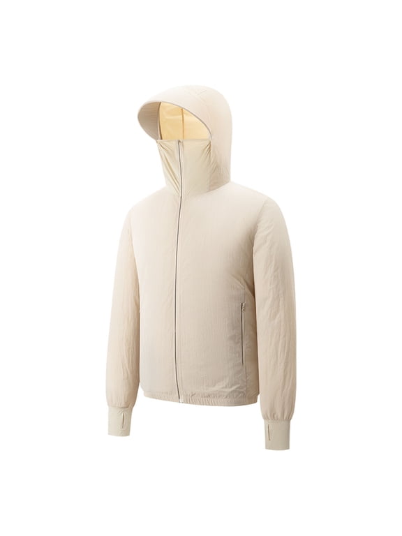Cooling Jacket for Men Women UPF 50+ Air Conditioner Hoodie with USB Dual Fans 3 Speed Adjustable Full Zip Sun Shirts for Outdoor Workwear No Power