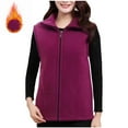 thumbnail image 1 of LEKWK Fleece Vest for Women Zip up Sleeveless Jackets with Pockets Loose Casual Warm Winter Clothes Outerwear, 1 of 4