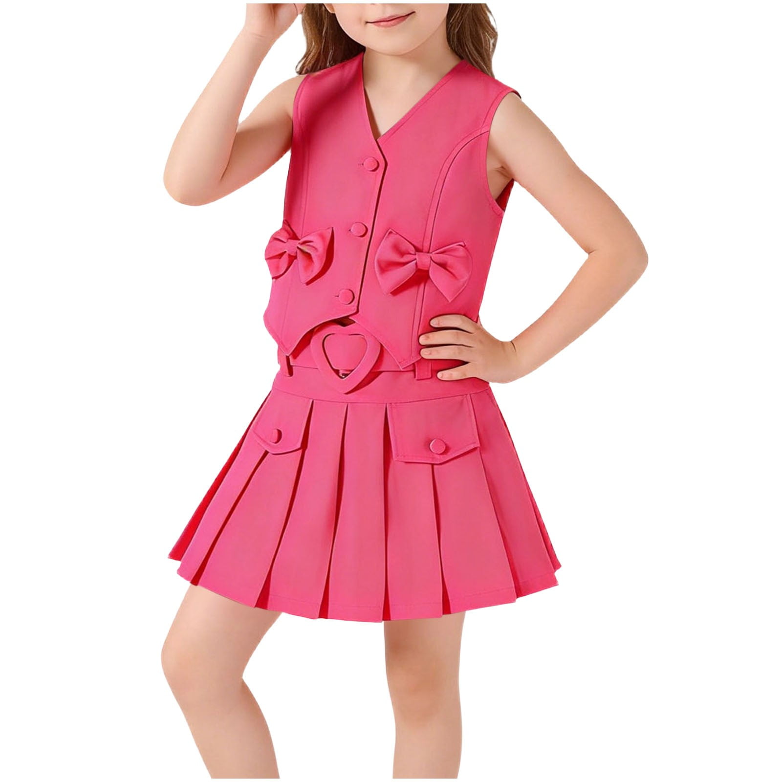 lekwk-girls-2-piece-school-uniform-set-sleeveless-v-neck-vest-with-bow