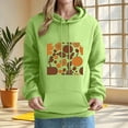 thumbnail image 1 of LEKWK Hoodies for Women Drawstring Cozy Warm Long Sleeve Thanksgiving Sweatshirt Fall Winter Graphic Print Tops for Casual Holiday Party, 1 of 5