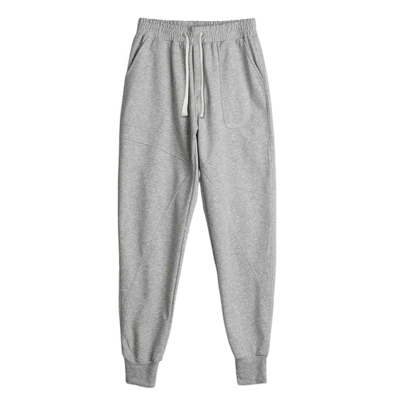 LEKWK Joggers for Men Regular Fit Seam Detail Design with Functional Pockets Joggers Pants Elastic Waist Soft Breathable Fabric Athletic Pants Wear