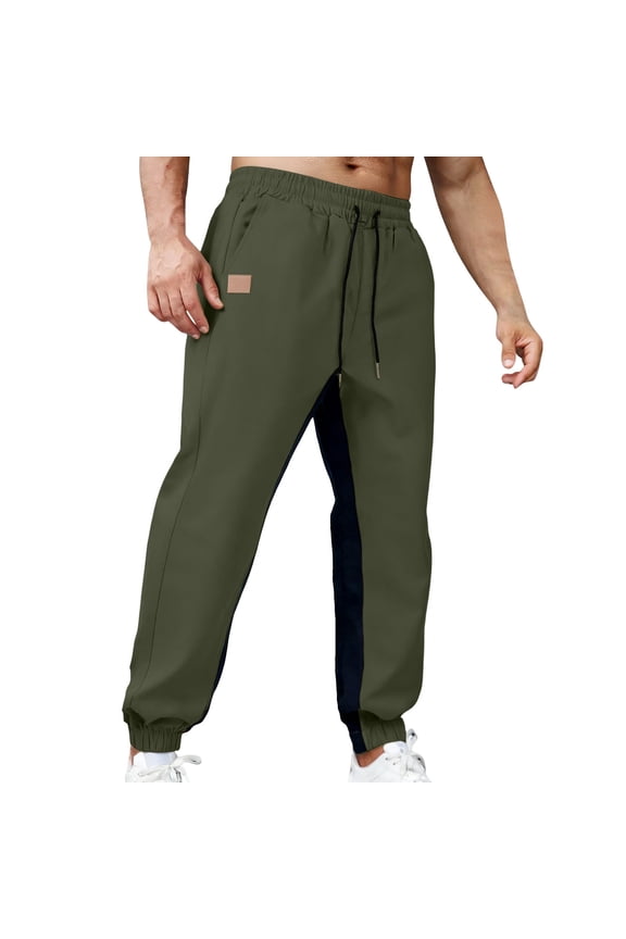 Joggers for Men Regular Fit Solid Minimalist Design Jogger Pants Elastic Waist Soft Breathable Fabric Athletic Pants Casual Daily Wear