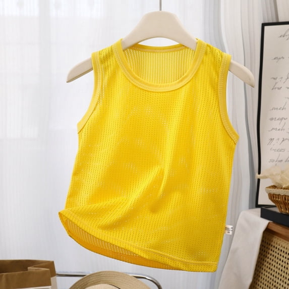 LEKWK Kids Boys Soccer Pennies Training Jersey Quick Dry Sleeveless Tank Top Mesh Breathable Lightweight Scrimmage Vest Football Practice Jersey 0-8Y