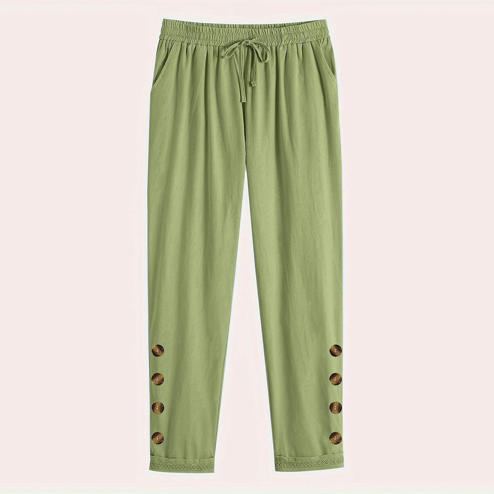 Linen Pocket Stright Leg Pants main image 0