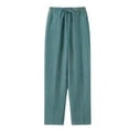 thumbnail image 1 of LEKWK Linen Pants for Men Loose Fit Lightweight Breathable Fabric Linen Pants Elastic Waist Relaxed Texture Beach Pants Summer Outfits, 1 of 4