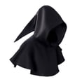 thumbnail image 1 of LEKWK Medieval Hooded Cowl Cape Short Gothic Wizard Cloak Accessories Set Classic Halloween Cosplay Costume Themed Party Festival Dress Up, 1 of 5