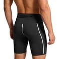thumbnail image 1 of LEKWK Men Compression Shorts High Waist Stretchy Fitted Athletic Shorts Back Zip Pocket Biker Shorts Quick Dry Workout Shorts Gym Running Training Wear Multicolor XL, 1 of 4