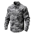 thumbnail image 1 of LEKWK Men's Camo Western Shirt Military Pattern Long Sleeve Button Down Top Cowboy Rodeo Style Hiking Outdoor Blouse, 1 of 3