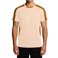 thumbnail image 1 of LEKWK Mens Athletic Shirts & Tees Regular Fit Crew Neck Short Sleeve Shirts Raglan Contrast Workout Shirts Color Block Gym Soccer Sport Running Team Jersey, 1 of 7