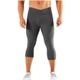 thumbnail image 1 of LEKWK Mens Capri Pants Skinny Fit Cross Waist Design with Side Pockets Workout Pants High Elasticity Breathable Texture Athletic Pants Training, 1 of 3