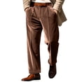 thumbnail image 1 of LEKWK Mens Corduroy Pants Regular Fit Soft Corduroy Fabric with Secure Pockets Dress Pants Durable Warm Texture Corduroy Pants Daily Outfits, 1 of 8