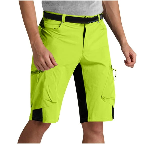 LEKWK Mens Hiking Shorts Quick-Dry Outdoor Cargo Shorts Multi Pockets Summer Shorts Breathable Lightweight Camping Trekking Golf Outfits
