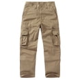 thumbnail image 1 of LEKWK Mens Pants Regular Fit Multi-Pocket Cargo Pants Durable Woven Fabric Work Pants Utility Safety Pants for Outdoor Activities Wear, 1 of 7