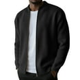 thumbnail image 1 of LEKWK Mens Sweaters Regular Fit Long Sleeve Cardigans Full Zip Ribbed Knit Texture Warm Soft Jacket Casual Business Fall Winter Outwear, 1 of 6