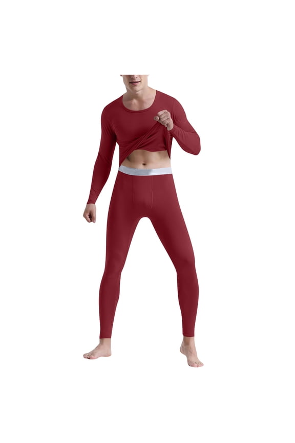 Mens Thermal Pants Skinny Fit Lightweight Breathable Thermal Pants High Elasticity Soft Texture Compression Pants Training Wear