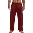 thumbnail image 1 of LEKWK Mens Yoga Pants for Men Regular Fit Soft Stretch Fabric Workout Pants Breathable Athletic Pants Elastic Waist Lounge Pants for Gym and Daily Wear, 1 of 8