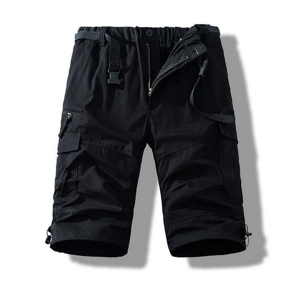 LEKWK Plus size Mens Cargo Shorts Loose Fit Multi-Pocket Utility Shorts Cargo Durable Cotton Fabric Outdoor Hiking Work Casual Daily Outfits
