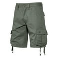 thumbnail image 1 of LEKWK Plus size Mens Cargo Shorts Multi Pockets Button Fly Hiking Shorts Adjustable Hem Work Shorts Outdoor Cotton Fabric Camping Trekking Outfits, 1 of 7
