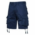 thumbnail image 1 of LEKWK Plus size Mens Cargo Shorts Multi Pockets Button Fly Hiking Shorts Adjustable Hem Work Shorts Outdoor Cotton Fabric Camping Trekking Outfits, 1 of 7