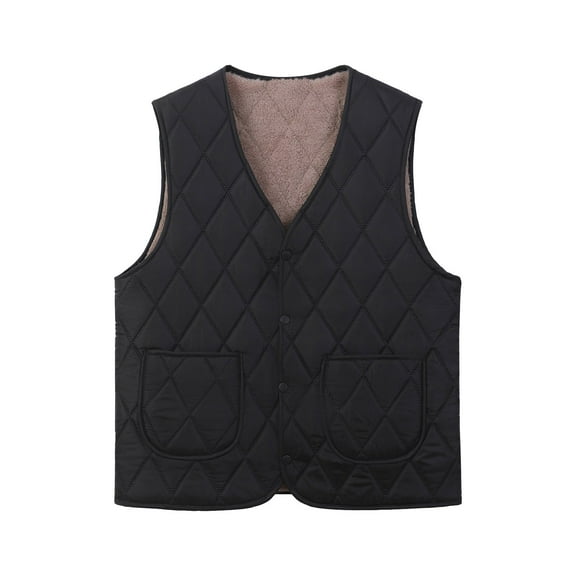 LEKWK Quilted Jackets for Women Fleece Lined Warm Winter Coats V Neck Button Long Sleeve Lightweight Jacket Loungewear