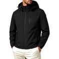 thumbnail image 1 of LEKWK Rain Jacket Men Water Resistant Windproof Lightweight Coat with Hood Breathable Zip Up Casual Activewear for Hiking Outdoor Golf, 1 of 4