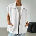 thumbnail image 1 of LEKWK Sherpa Vest for Womne Sleeveless Casual Jackets Fleece Button Down Oversized Vests with Pockets, 1 of 6