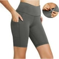 thumbnail image 1 of LEKWK Short Leggings for Women High Waist Hidden Waistband Pocket Gym Leggings Tummy Control Stretchy Workout Leggings Biker Running Athletic Gear, 1 of 8