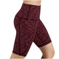 thumbnail image 1 of LEKWK Short Leggings for Women High Waist Side Pockets Tummy Control Gym Leggings Stretchy Yoga Workout Leggings Compression Running Athletic Gear, 1 of 7