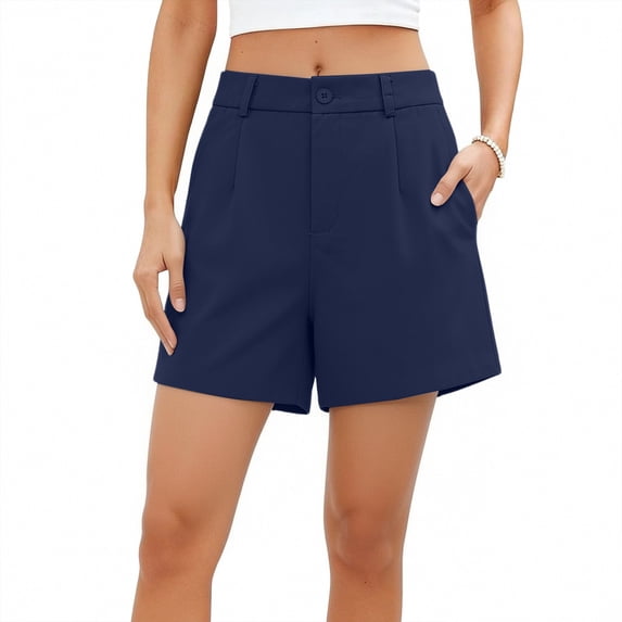 LEKWK Shorts for Women Plus Size Lightweight Baggy Comfy Wide Leg Shorts High Waisted Comfy Lounge Shorts with Pockets Summer Fashion Daily Wear