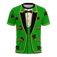 thumbnail image 1 of LEKWK St Patricks Day Shirt Women Suit With Gold Graphic Tees Short Sleeve Novelty Tops Casual Tops 3D Vest Print Holiday Clothing, 1 of 7