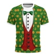 thumbnail image 1 of LEKWK St Patricks Day Shirt Women Suit With Gold Graphic Tees Short Sleeve Novelty Tops Casual Tops 3D Vest Print Holiday Clothing, 1 of 7