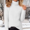 thumbnail image 1 of LEKWK Sweatshirts for Women Fuzzy Fleece Turtleneck Pullover Sweatshirts Long Sleeve Winter Going out Tops Plush Warm Cozy Holiday Party Wear, 1 of 6