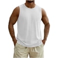 thumbnail image 1 of LEKWK Tank Tops Men Big and Tall Quick Dry Lightweight Athletic Tops Muscle Breathable Loose Fit Solid Workout Shirt Summer Gym Running Fitness Outfits, 1 of 7