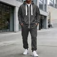 thumbnail image 1 of LEKWK Tracksuit Men 2 Piece Sweatsuits Zip Up Hoodie Sweatshirt and Jogger Sweatpants with Pockets Fall Winter Athletic Gym Running Activewear, 1 of 8