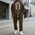 thumbnail image 1 of LEKWK Tracksuit Men 2 Piece Sweatsuits Zip Up Hoodie Sweatshirt and Jogger Sweatpants with Pockets Fall Winter Athletic Gym Running Activewear, 1 of 8