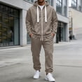 thumbnail image 1 of LEKWK Tracksuit Men 2 Piece Sweatsuits Zip Up Hoodie Sweatshirt and Jogger Sweatpants with Pockets Fall Winter Athletic Gym Running Activewear, 1 of 8