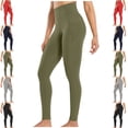 thumbnail image 1 of LEKWK Womens Leggings with Pockets High Waisted Tummy Control Side Pockets Yoga Pants Pockets Soft Stretchy Running Leggings Workout Athletic Tights, 1 of 6