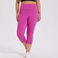 thumbnail image 1 of LEKWK Womens Plus Size Leggings High Waisted Tummy Control Soft Capri Leggings Stretchy Gym Fitness Yoga Leggings Pockets Athletic Workout Tights, 1 of 6