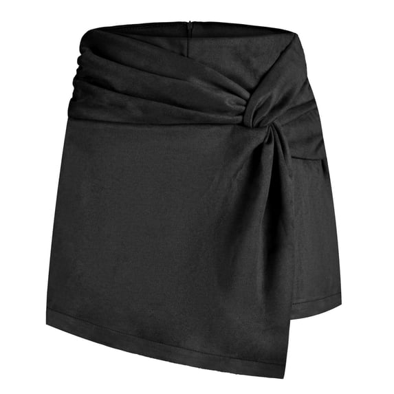LEKWK Womens Wrap Skirt High Waisted Skirt Mini Skirt Bodycon Skirt Asymmetrical Skirt for Party Clubwear Night Out Casual Trendy Fashion Outfit