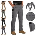 thumbnail image 1 of LEKWK Work Pants for Men Lightweight Quick Dry Baggy Cargo Pants Elastic Drawstring Waist Lounge Athletic Pants with Pockets Spring Summer Hiking Gym Sports Outfits, 1 of 7