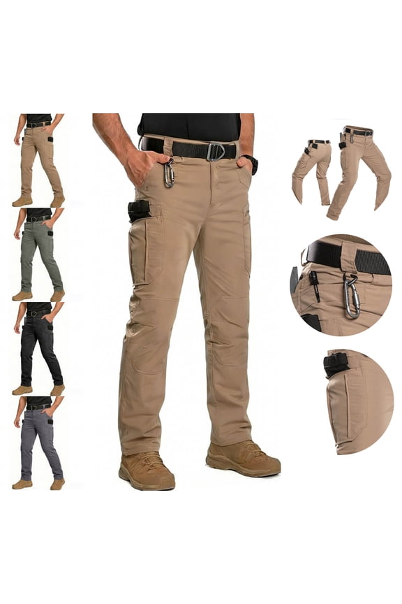 Work Pants for Men Lightweight Quick Dry Baggy Cargo Pants Elastic Drawstring Waist Lounge Athletic Pants with Pockets Spring Summer Hiking Gym Sports Outfits