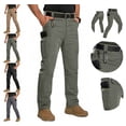 thumbnail image 1 of Lekwk Work Pants for Men Lightweight Quick Dry Baggy Cargo Pants Elastic Waist Lounge Athletic Trousers with Pockets Hiking Gym Sports Activewear, 1 of 7