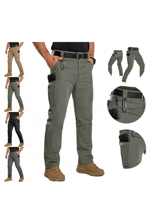 Work Pants for Men Lightweight Quick Dry Baggy Cargo Pants Elastic Drawstring Waist Lounge Athletic Pants with Pockets Spring Summer Hiking Gym Sports Outfits