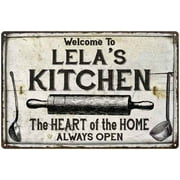 LELAS Kitchen Farmhouse Sign Gift 8x12 Metal 208120033488